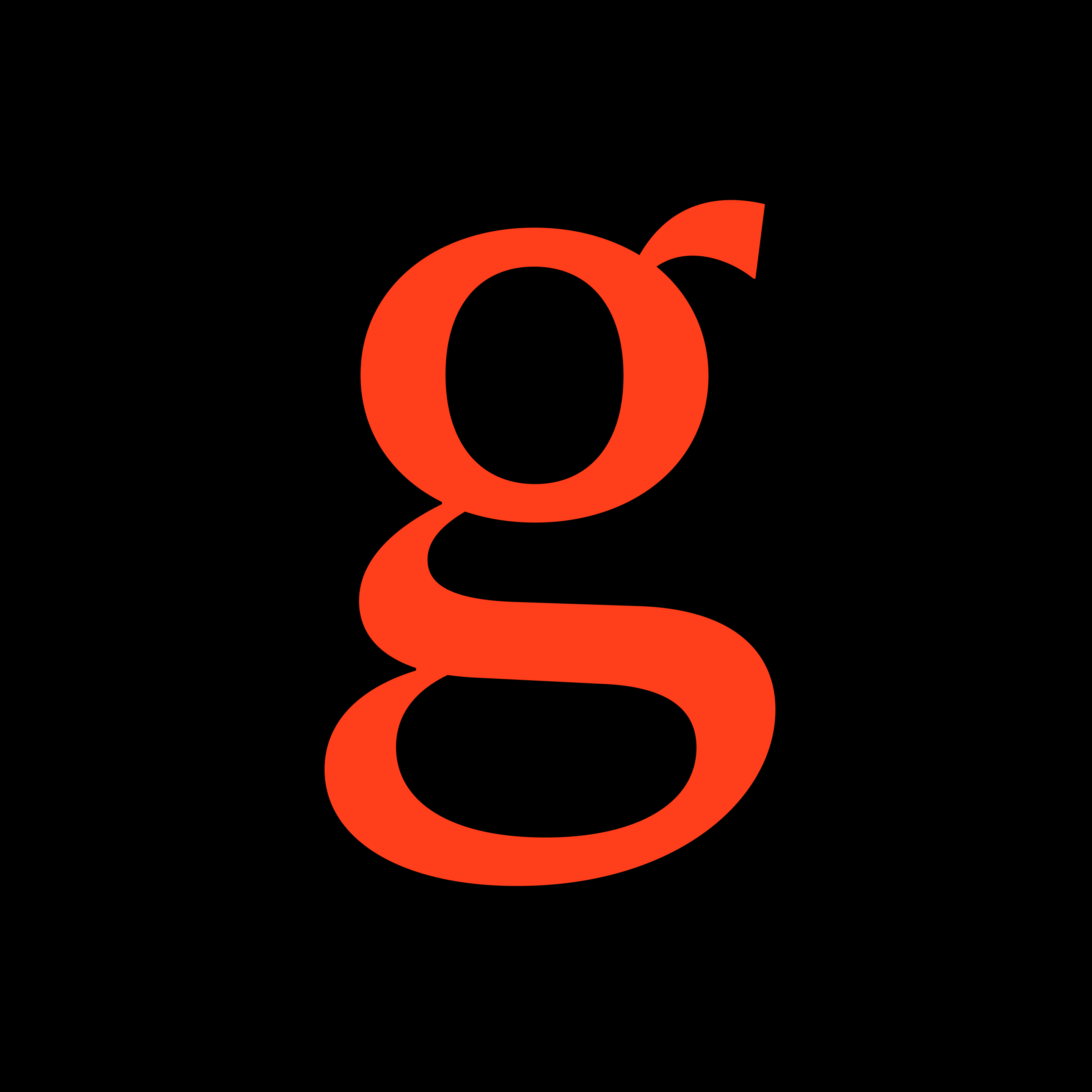 GD Bauer detail — lowercase g