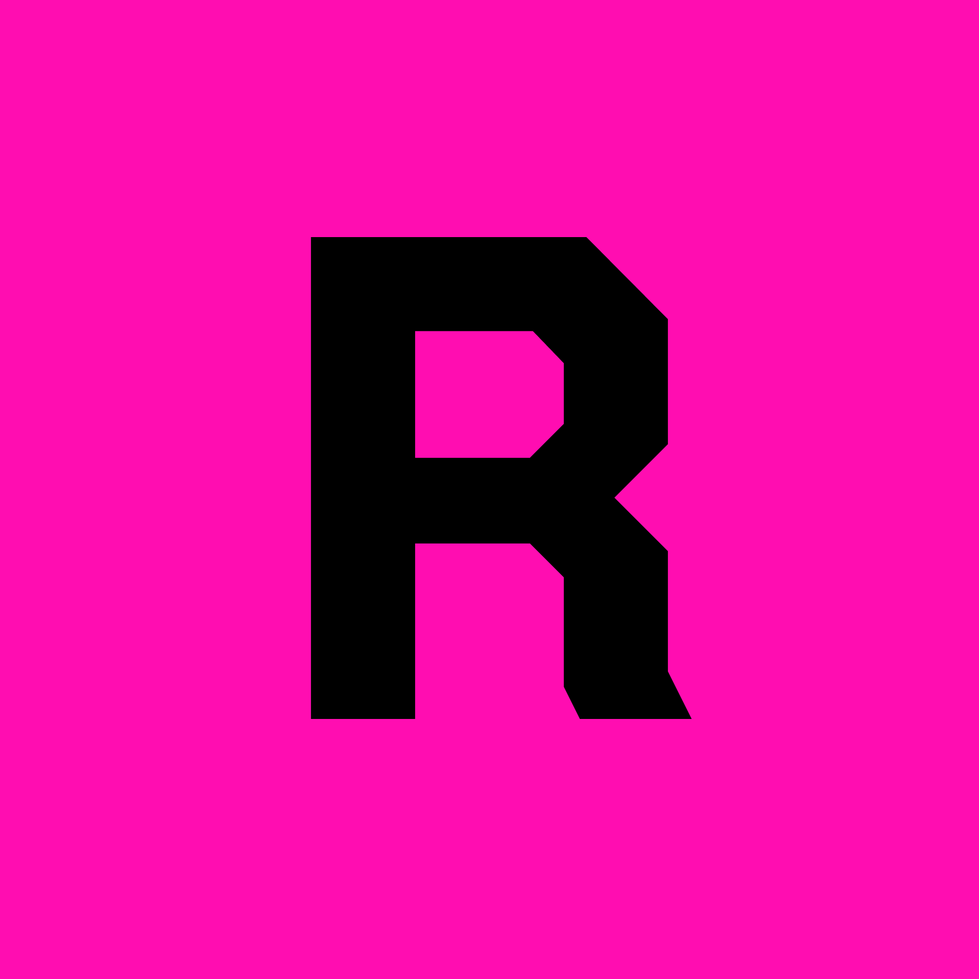 Letter R from Wise Sans